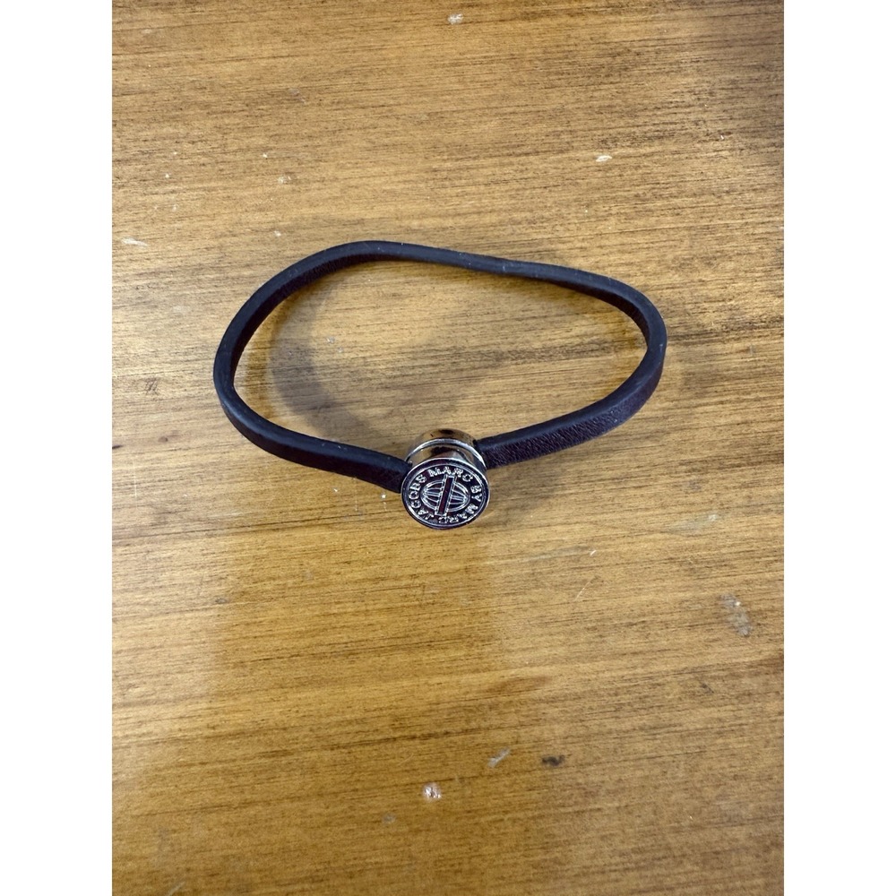 Marc Jacobs Magnet Bracelet‎ Clasp Silver Tone Pearl Charm Fastening Link Chain